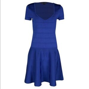 Ralph Lauren Black Label Fit & Flare Short Sleeve Bandage Dress Size M NWT